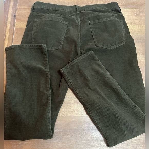 J Crew Dark Green Slim Fit Style 484 Corduroy Pants 34x32 - Picture 7 of 9